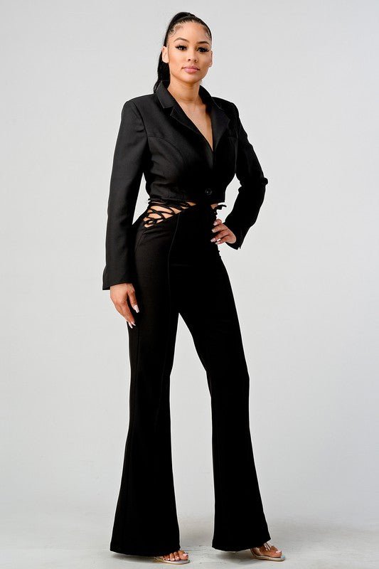 ATHINA BUSINESS CASUAL BLAZER AND PANTS SET - Bratty Luxe