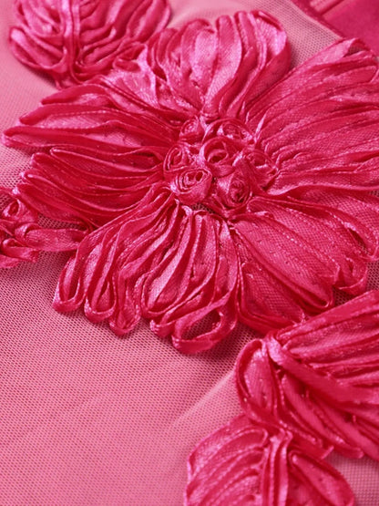 Backless Floral Flounce Sleeve Dress - Bratty Luxe