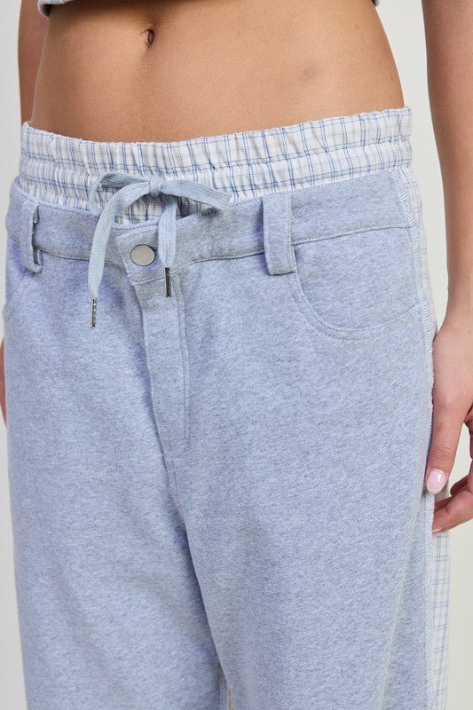 DOUBLE WAIST STRAIGHT LEG PANTS - Bratty Luxe