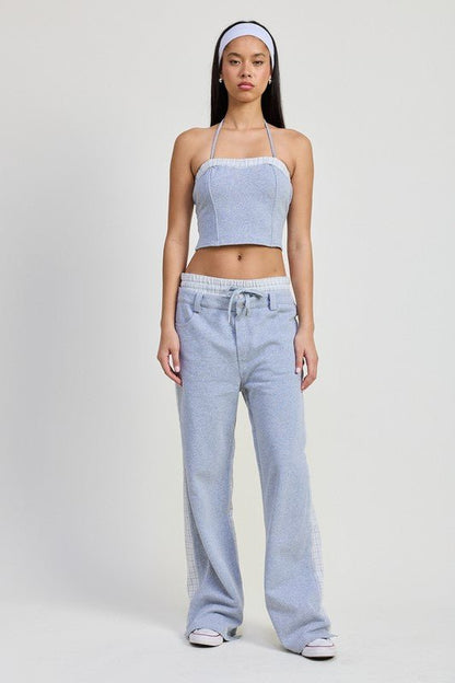 DOUBLE WAIST STRAIGHT LEG PANTS - Bratty Luxe