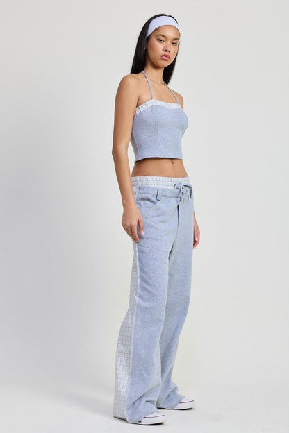 DOUBLE WAIST STRAIGHT LEG PANTS - Bratty Luxe