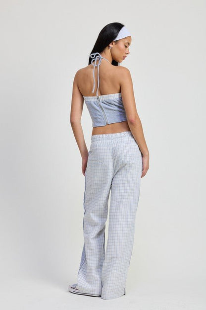 DOUBLE WAIST STRAIGHT LEG PANTS - Bratty Luxe