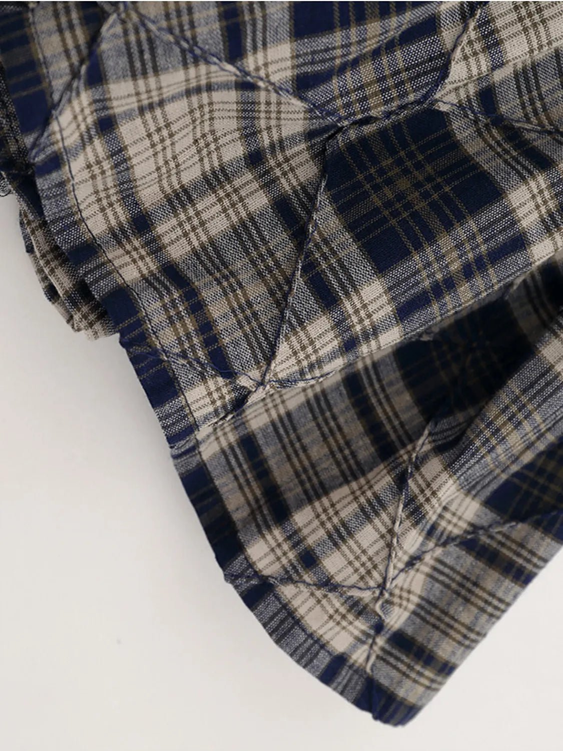 Drawstring Plaid Skort - Bratty Luxe