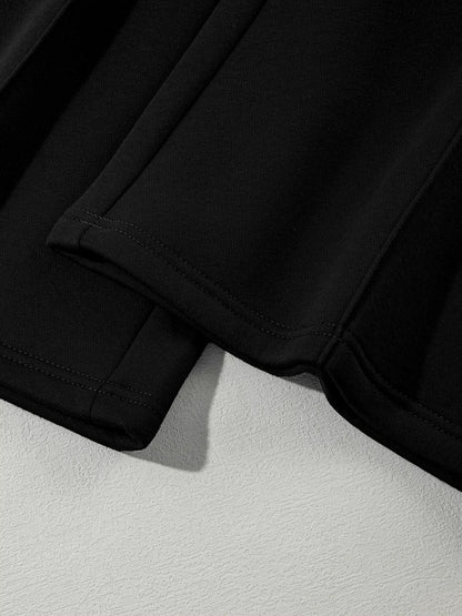 Drop Shoulder Zip Up Jacket and Drawstring Pants Active 2pcs Set - Bratty Luxe