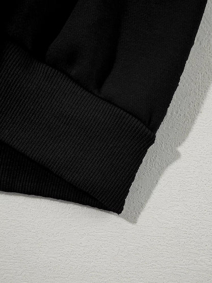 Drop Shoulder Zip Up Jacket and Drawstring Pants Active 2pcs Set - Bratty Luxe