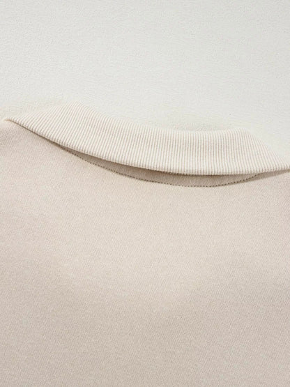 Drop Shoulder Zip Up Jacket and Drawstring Pants Active 2pcs Set - Bratty Luxe