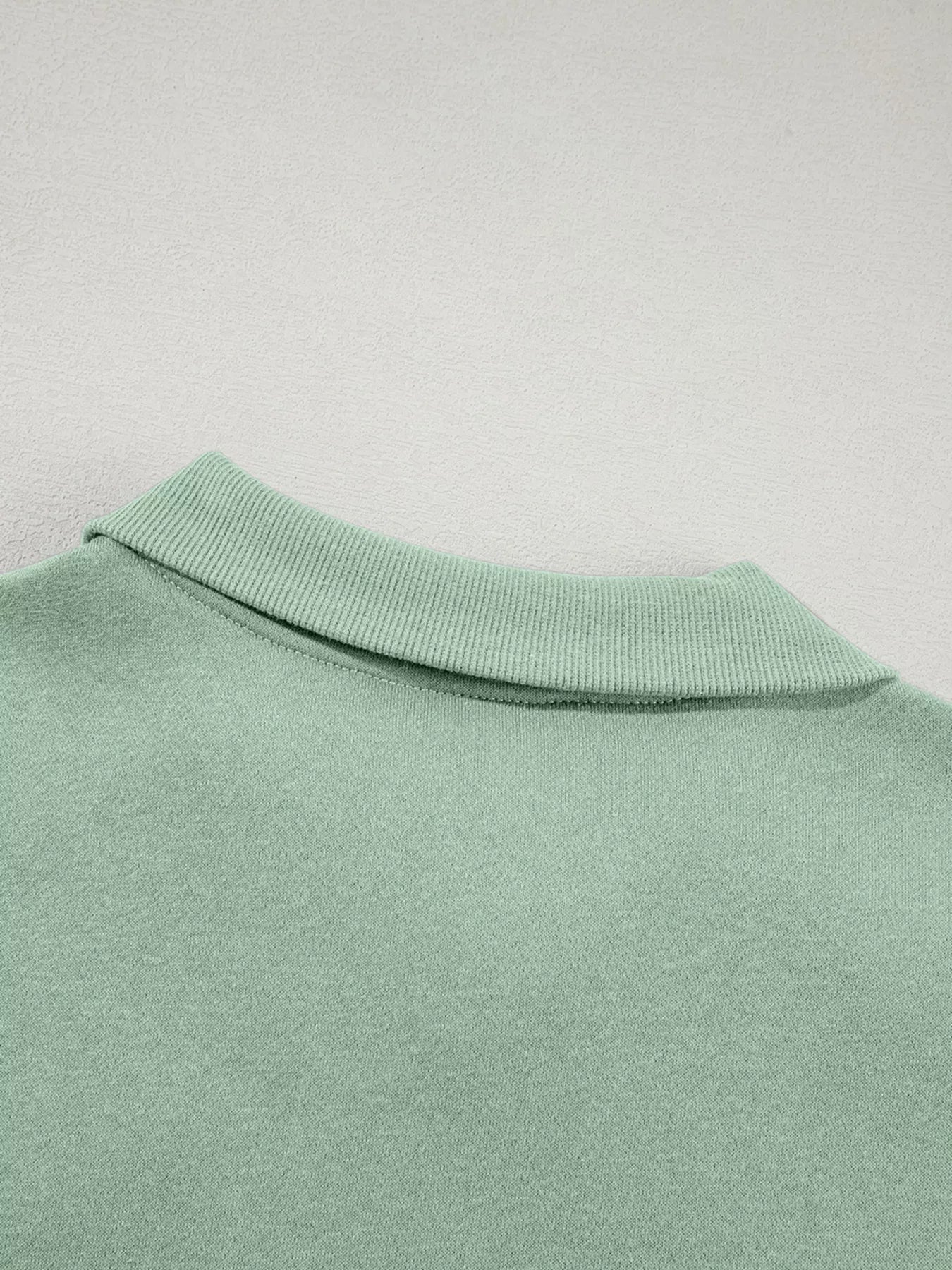 Drop Shoulder Zip Up Jacket and Drawstring Pants Active 2pcs Set - Bratty Luxe