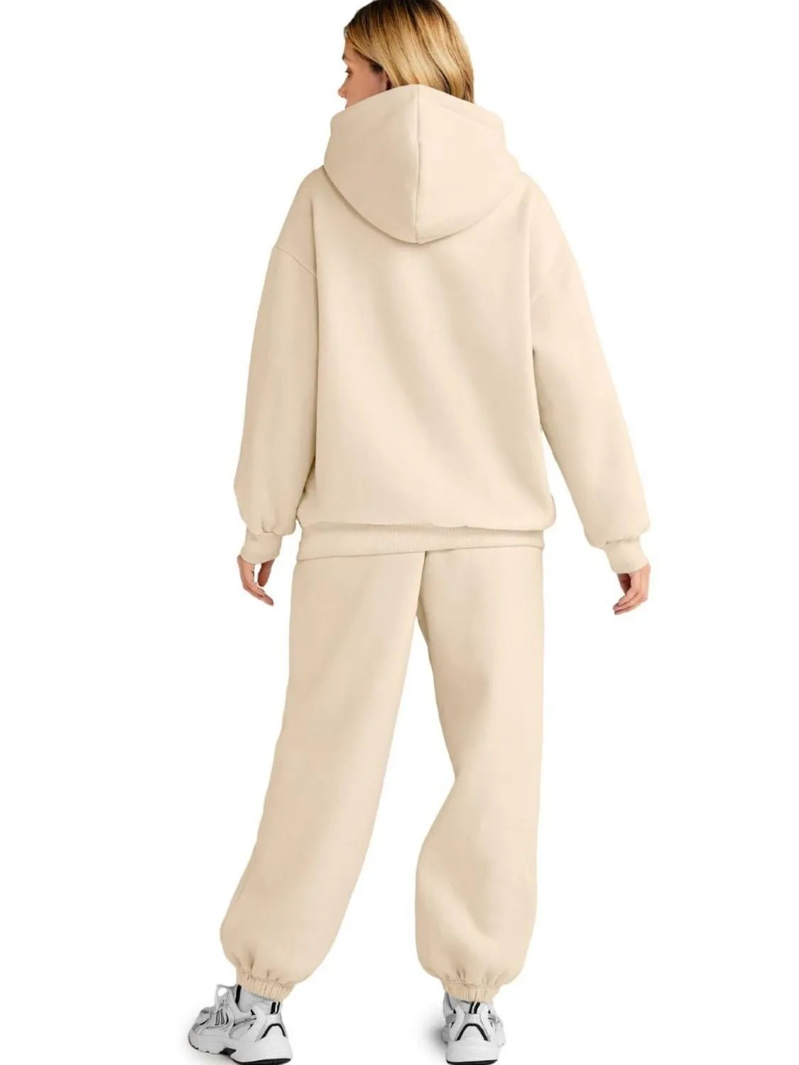 Full Size Kangaroo Pocket Hoodie and Joggers Set Plus Size - Bratty Luxe