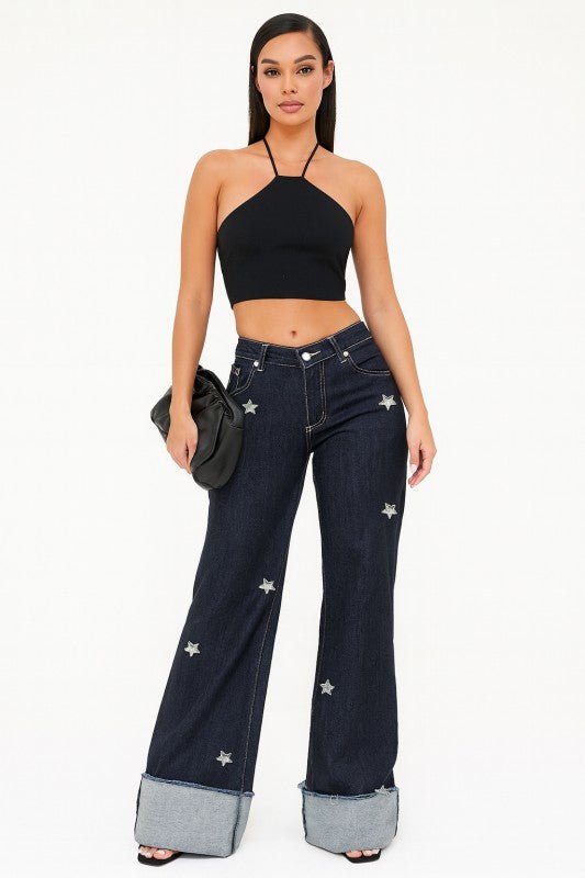 Gary Low Rise Diamond Stars - Bratty Luxe