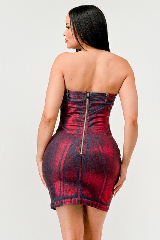 Hellcat Denim Dress - Bratty Luxe