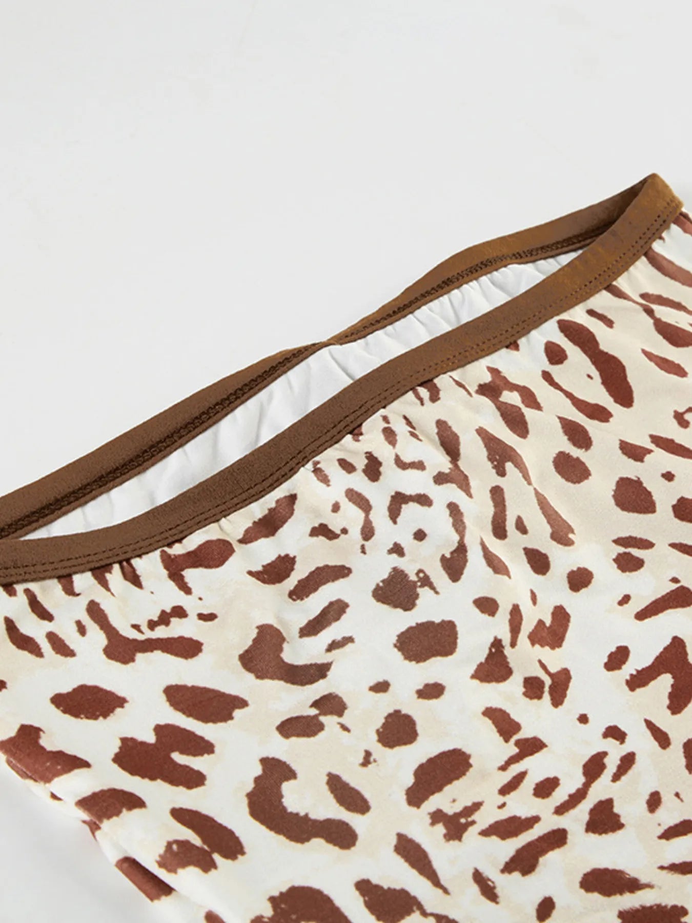 Leopard Print Strapless Top and Skirt Two - Piece Set - Bratty Luxe