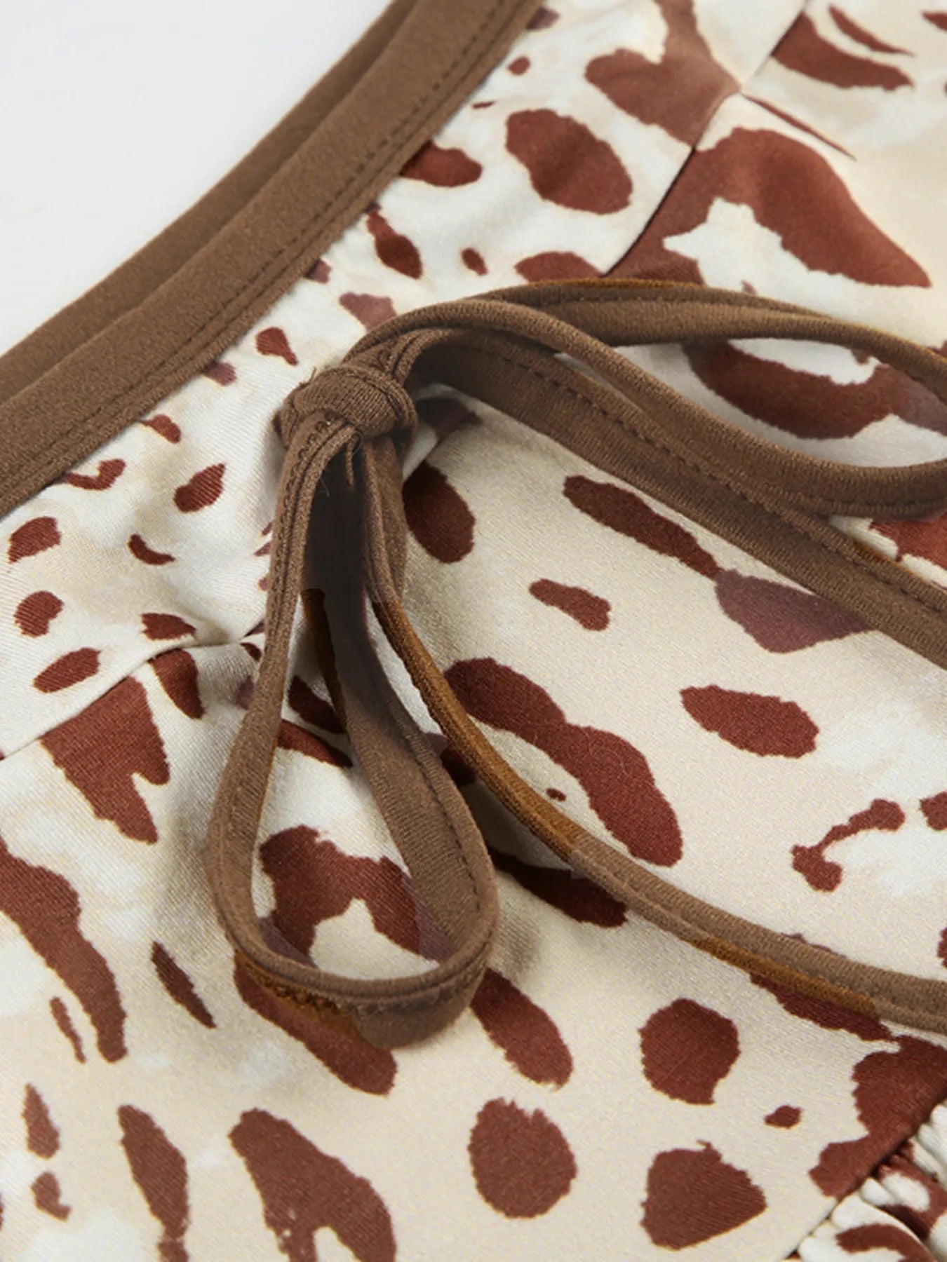 Leopard Print Strapless Top and Skirt Two - Piece Set - Bratty Luxe