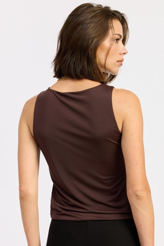 METAL HOTFIX KNIT TANK TOP - Bratty Luxe