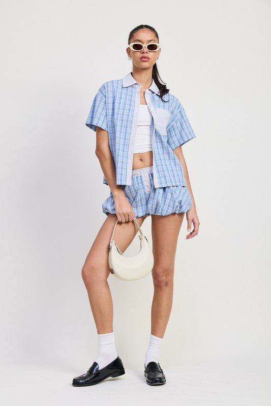 MIX MEDIA OVERSIZED SHIRT - Bratty Luxe