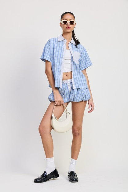 MIX MEDIA OVERSIZED SHIRT - Bratty Luxe