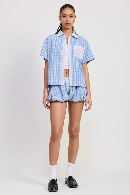 MIX MEDIA OVERSIZED SHIRT - Bratty Luxe