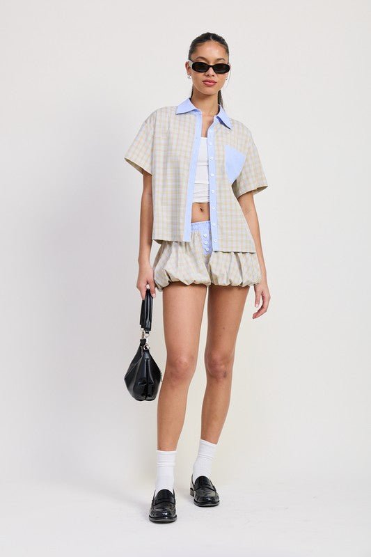 MIX MEDIA OVERSIZED SHIRT - Bratty Luxe