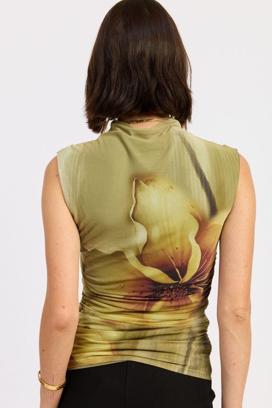 MOCK NECK MESH TOP - Bratty Luxe