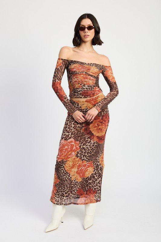 OFF SHOULDER RUCHED CROP TOP - Bratty Luxe