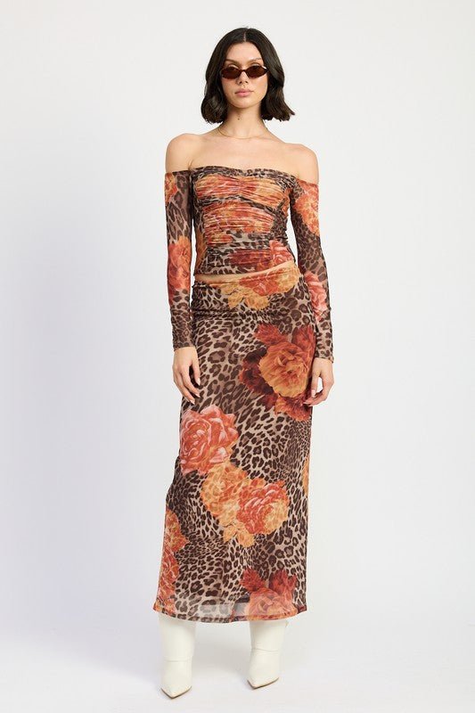 OFF SHOULDER RUCHED CROP TOP - Bratty Luxe