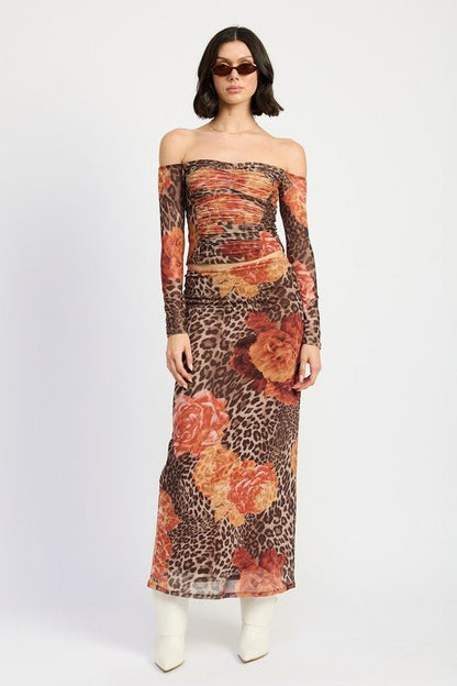 OFF SHOULDER RUCHED CROP TOP - Bratty Luxe