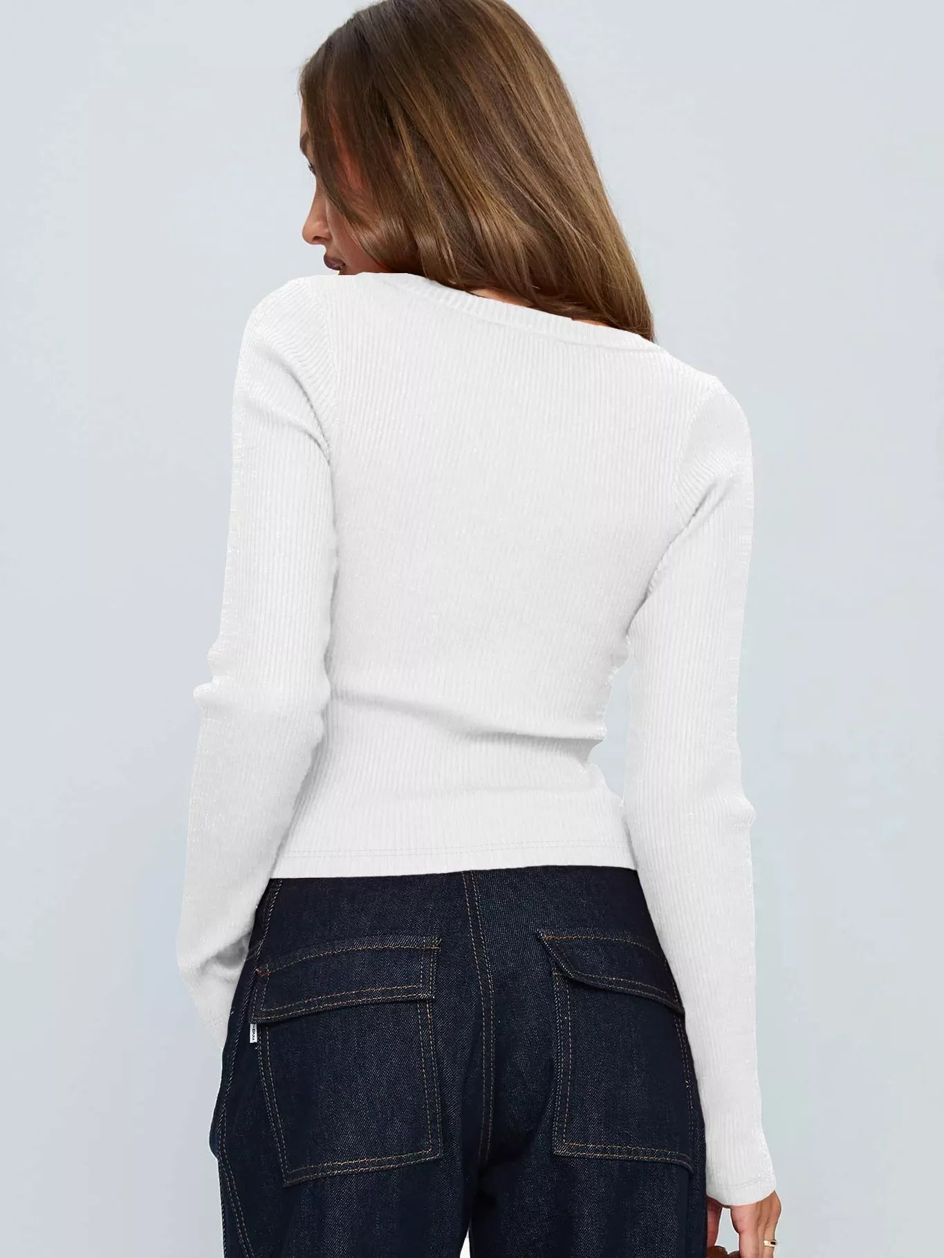 Ribbed Knit Button - Down Cardigan - Bratty Luxe