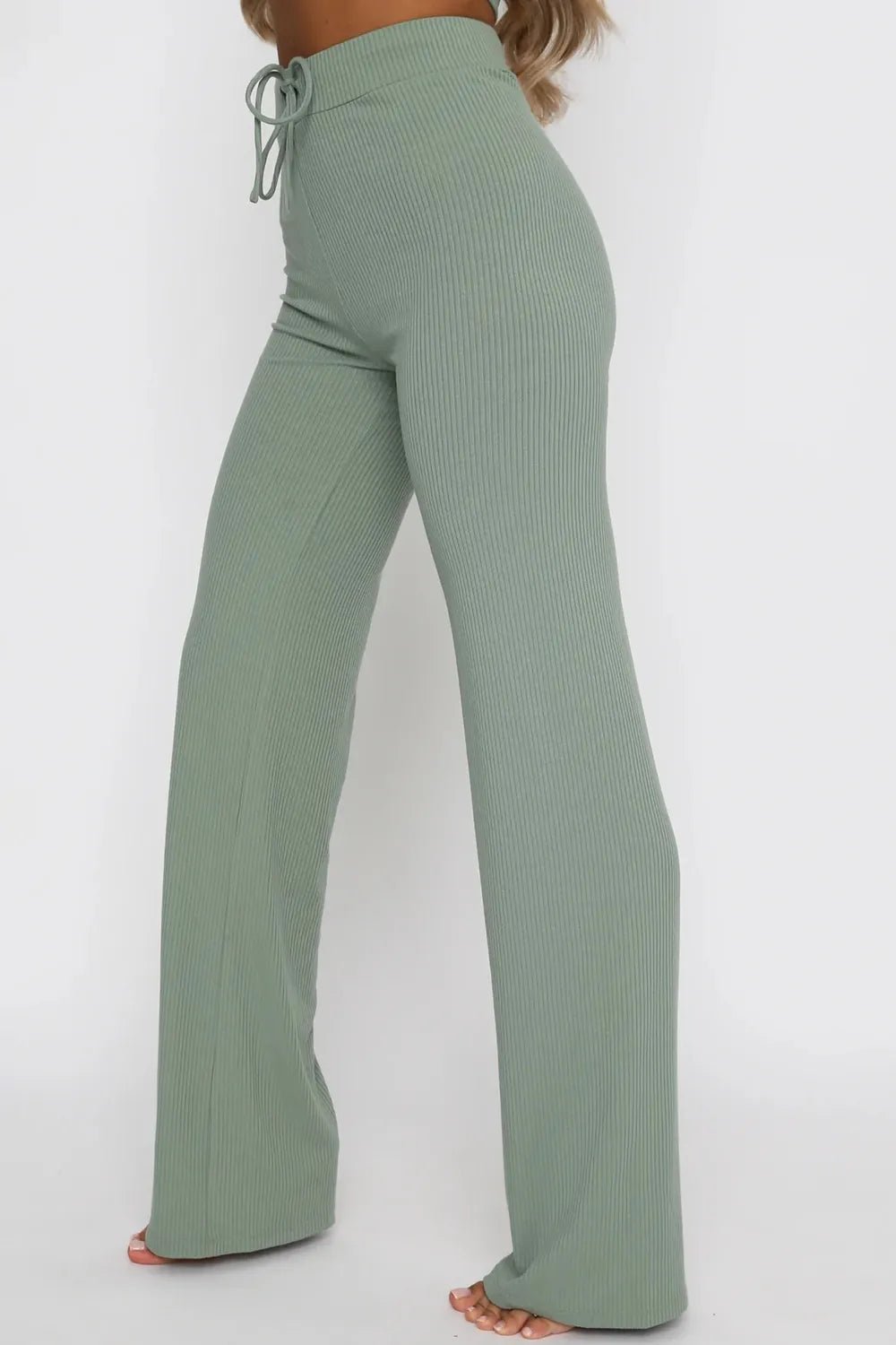 Round Neck Short Sleeve Top and Pants Set - Bratty Luxe