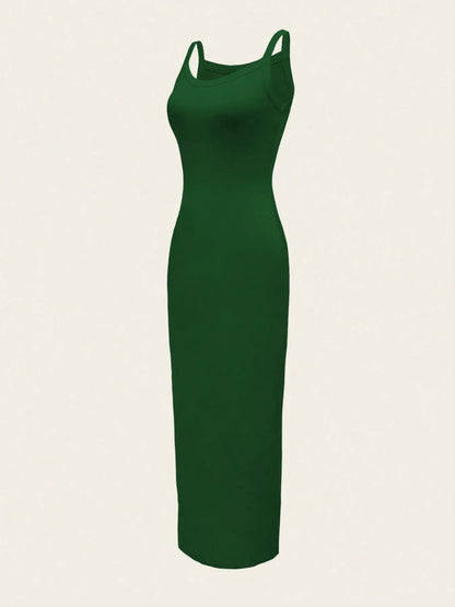 Scoop Neck Maxi Cami Dress - Bratty Luxe