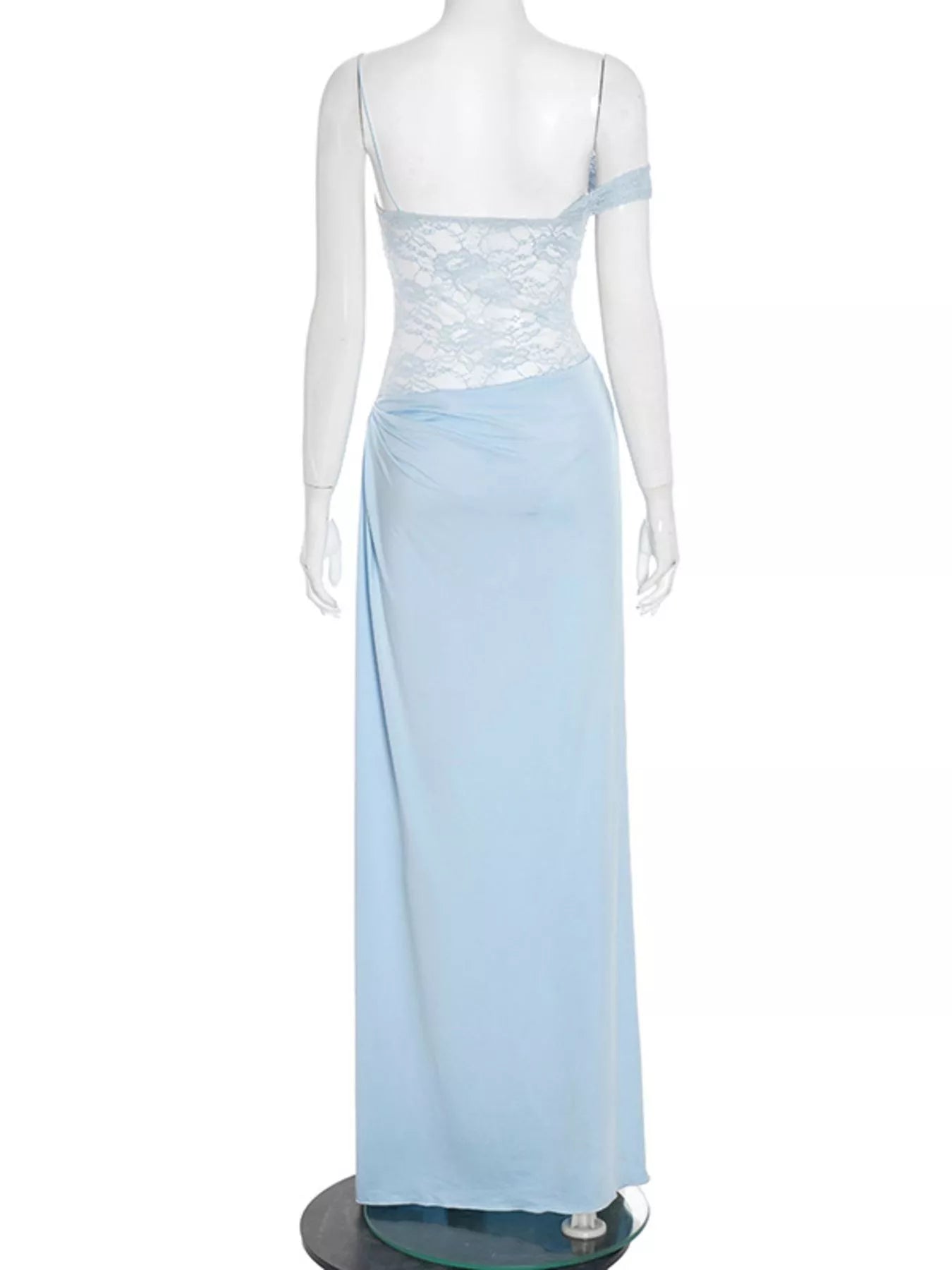 Split Lace Bodice Maxi Dress - Bratty Luxe