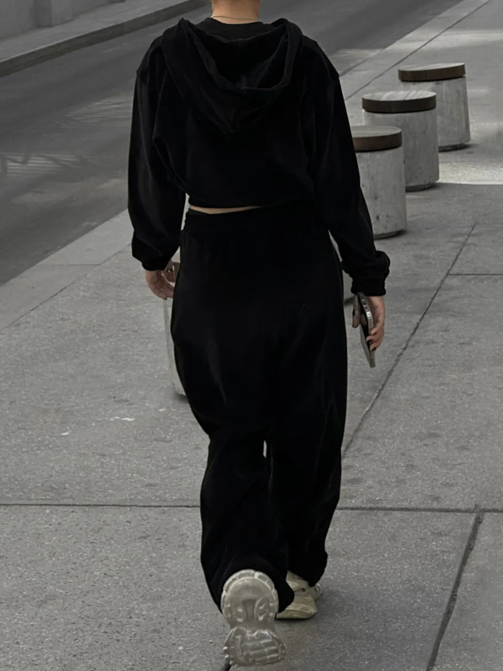 Zip Up Hoodie and Pocketed Pants Set - Bratty Luxe