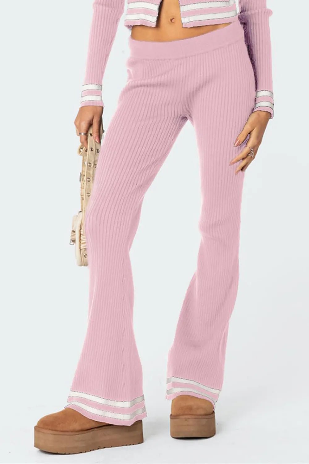 Zip Up Long Sleeve Top and Pants Set - Bratty Luxe